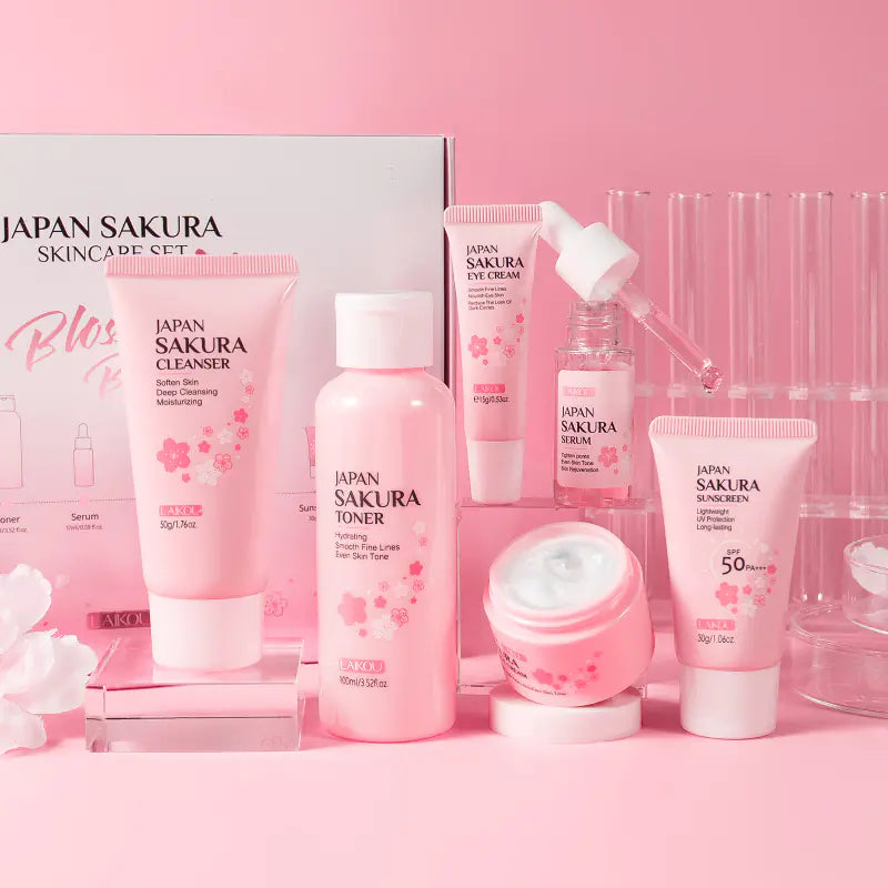 🌸 Coffret Soin Visage à la Fleur de Cerisier – Pureté, Hydratation et Éclat ! ✨