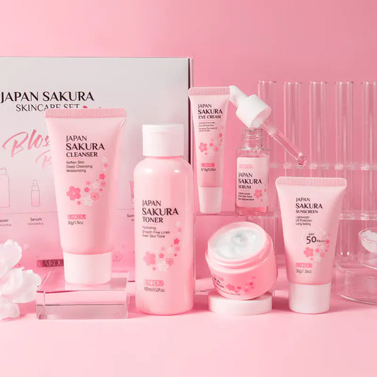 🌸 Coffret Soin Visage à la Fleur de Cerisier – Pureté, Hydratation et Éclat ! ✨